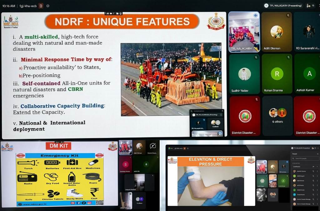 25 Participants from Una Take Part in NDRFs Online Awareness Program